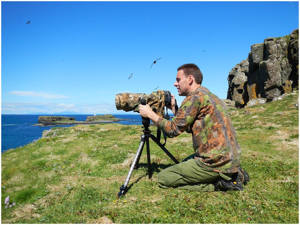 Toby Houlton in the Treshnish Isles