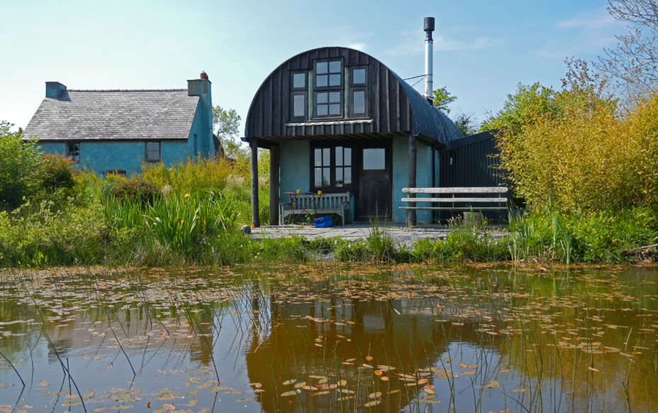 Little Barn, Pembrokeshire, view from pond